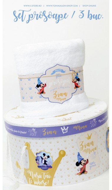 Trusou botez cu Mickey Mouse personalizat cu motive regale si Disney, Vrajitorul  4